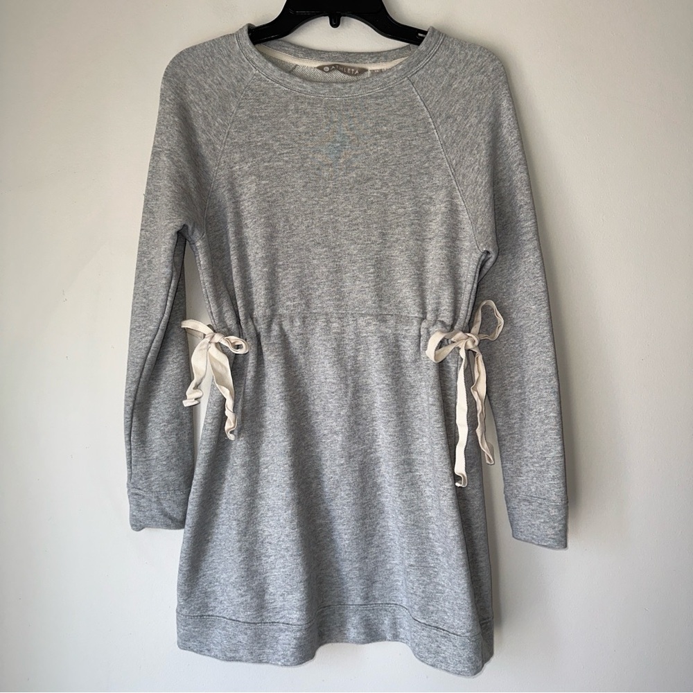 Athleta Sweatshirt Studio Cinch Tunic sweater Dress Size XS